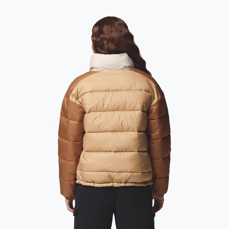 Dámska zateplená bunda Columbia Pike Lake canoe/camel brown/dark stone 3