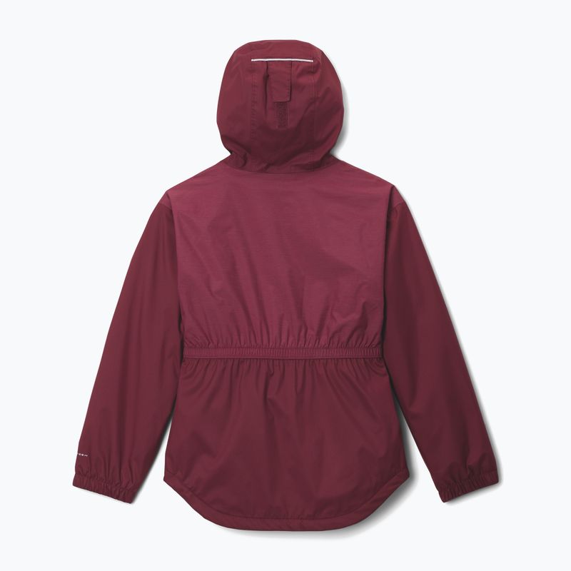 Detská bunda do dažďa Columbia Rainy Trails II Fleece rich wine 2