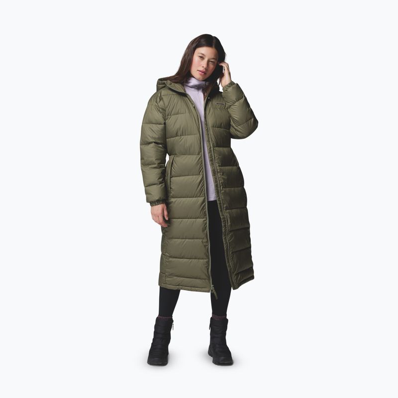 Dámsky zateplený kabát Columbia Pike Lake III Long stone green 5