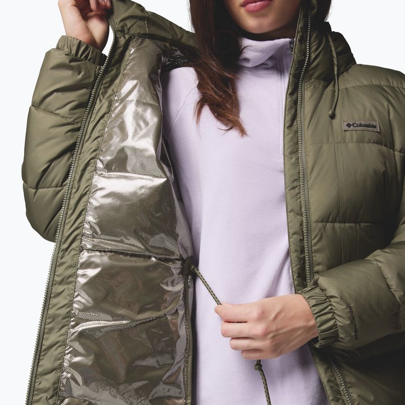 Dámsky zateplený kabát Columbia Pike Lake III Long stone green 10