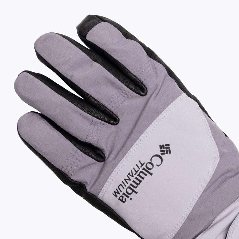 Dámske trekingové rukavice Columbia PowBound lavender pearl/shale purple/black 4