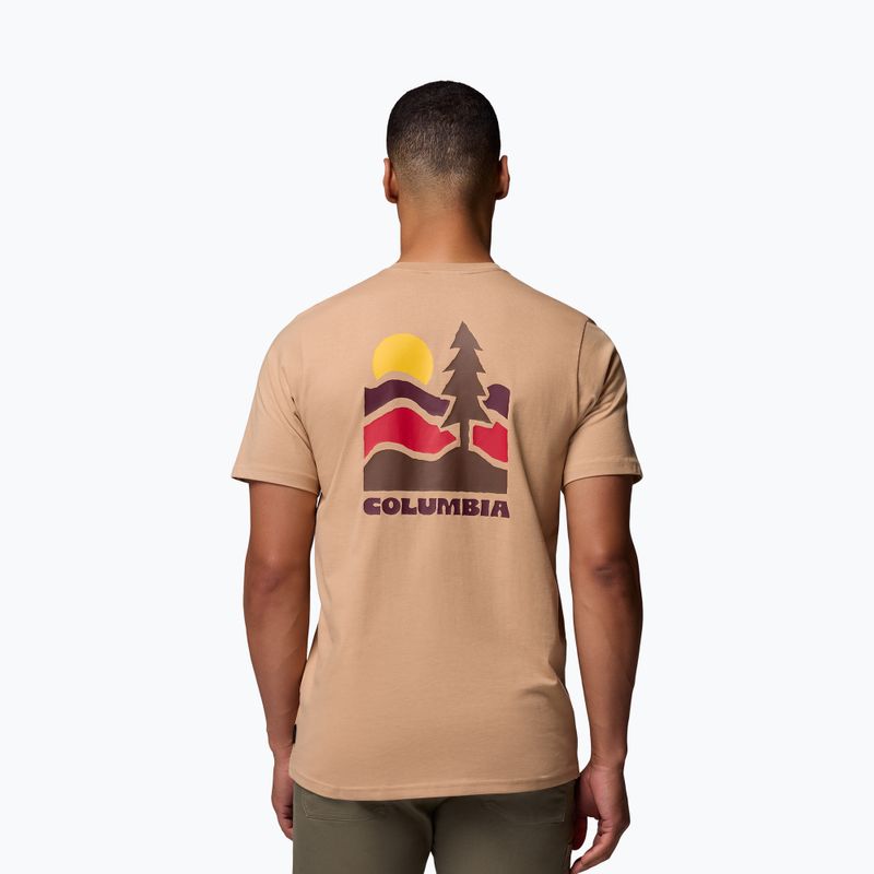 Pánske trekingové tričko Columbia Explorers Canyon Back canoe/get hiked 3