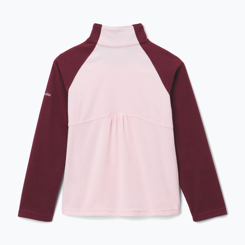 Detská fleecová mikina Columbia Glacial Fleece satin pink/rich wine 2