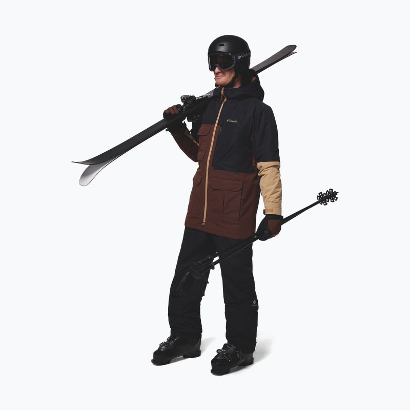 Pánska snowboardová bunda Columbia Coreshot tobacco/black/canoe 2