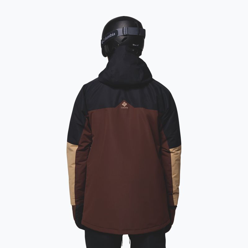 Pánska snowboardová bunda Columbia Coreshot tobacco/black/canoe 3