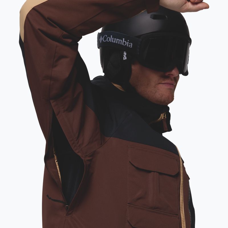 Pánska snowboardová bunda Columbia Coreshot tobacco/black/canoe 8