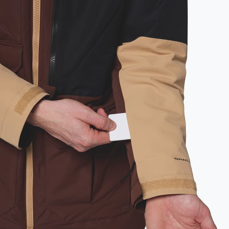 Pánska snowboardová bunda Columbia Coreshot tobacco/black/canoe 9