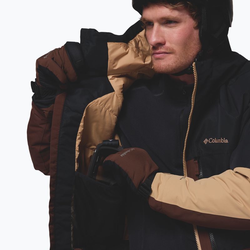 Pánska snowboardová bunda Columbia Coreshot tobacco/black/canoe 11