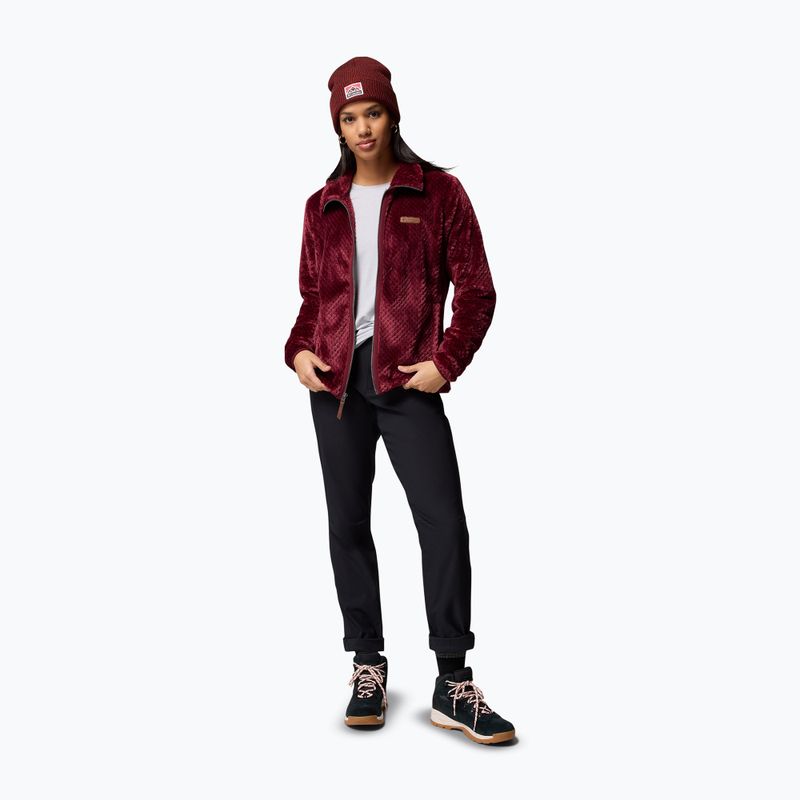 Dámska bunda Columbia Fire Side II Sherpa Full Zip rich wine 2