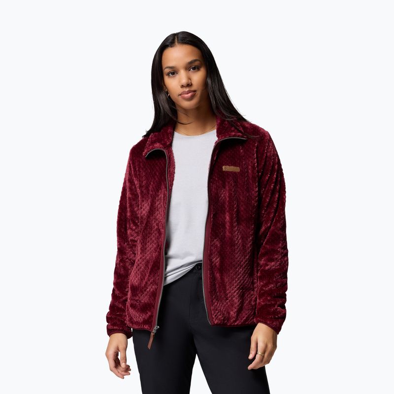 Dámska bunda Columbia Fire Side II Sherpa Full Zip rich wine 4