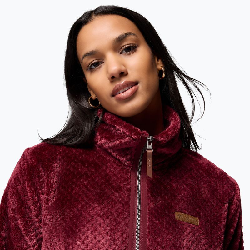 Dámska bunda Columbia Fire Side II Sherpa Full Zip rich wine 6
