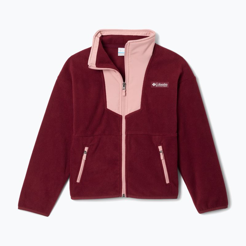 Detská fleecová mikina Columbia Sequoia Grove Full Zip Fleece rich wine/eraser pink