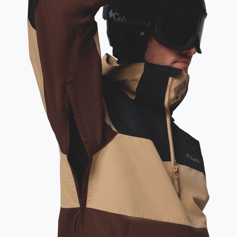 Pánska snowboardová bunda Columbia Coreshot Shell Anorak tobacco/canoe/black 8