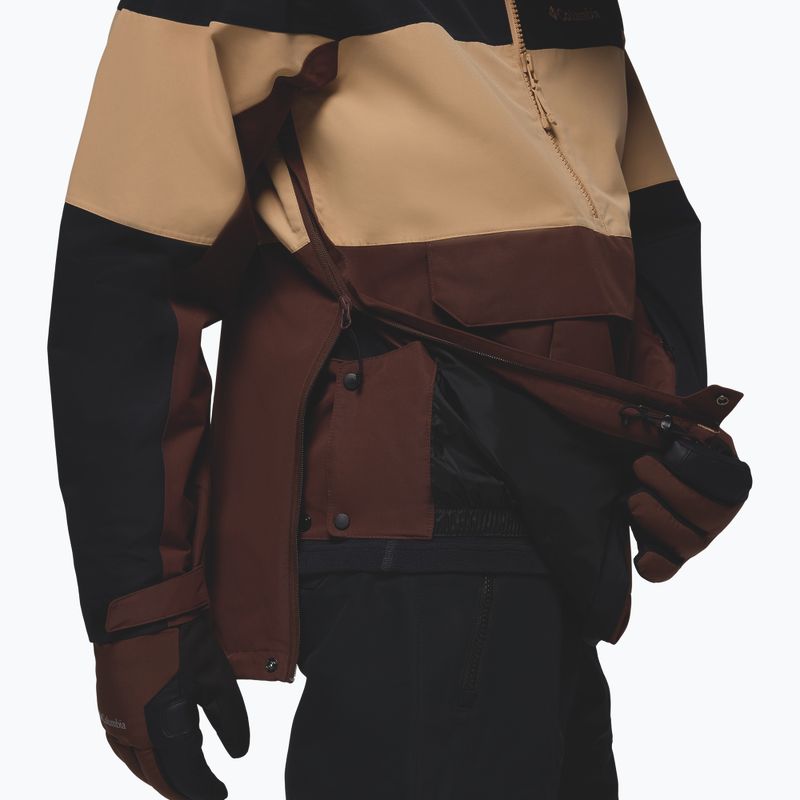 Pánska snowboardová bunda Columbia Coreshot Shell Anorak tobacco/canoe/black 12