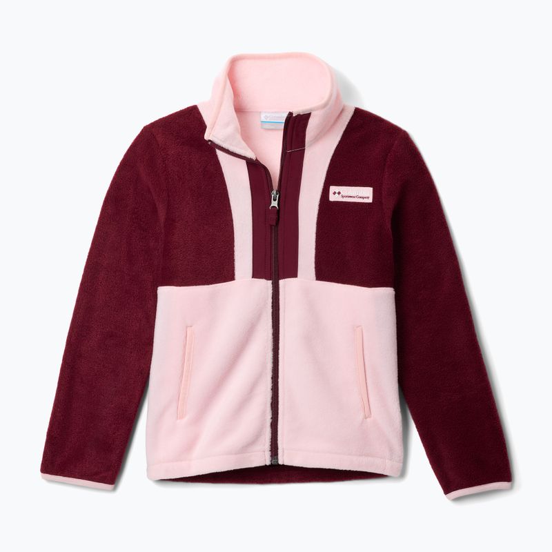 Pánska mikina Columbia Back Bowl II Full Zip rich wine/satin pink