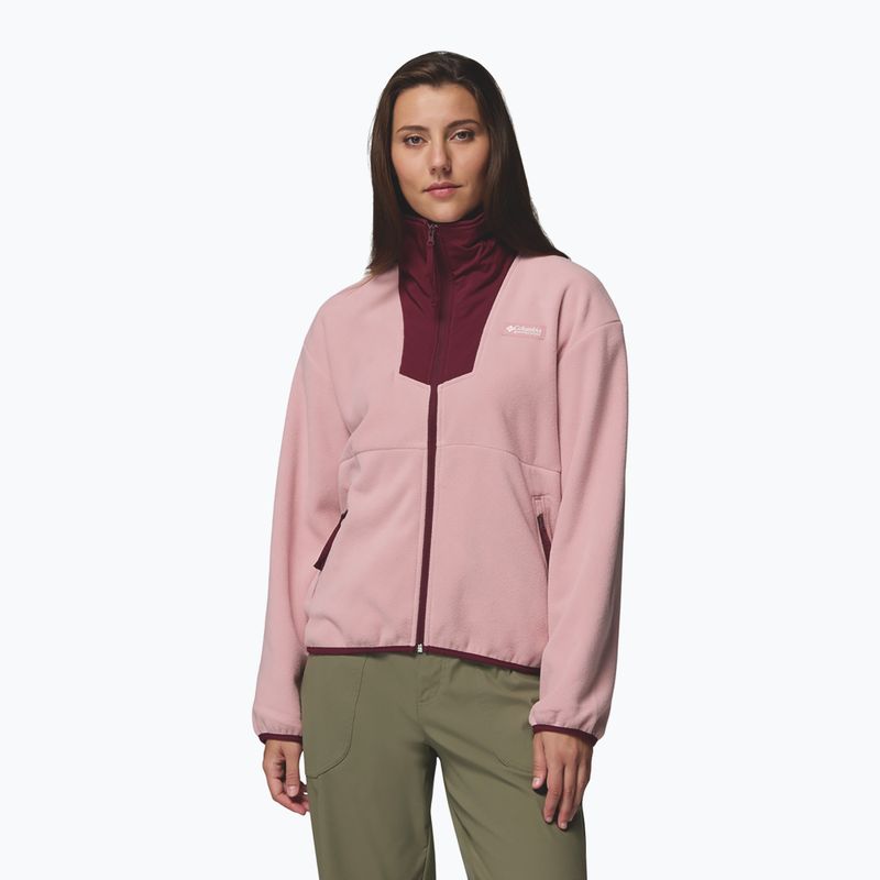 Dámska mikina Columbia Sequoia Grove Full Zip eraser pink/rich wine 4
