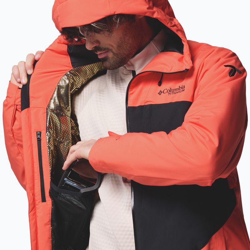 Pánska lyžiarska bunda Columbia Winter District III zing/black 11