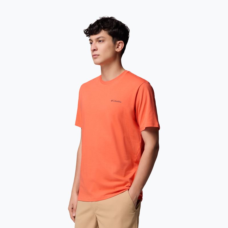 Pánske turistické tričko Columbia North Cascades zing/csc s box logom 4