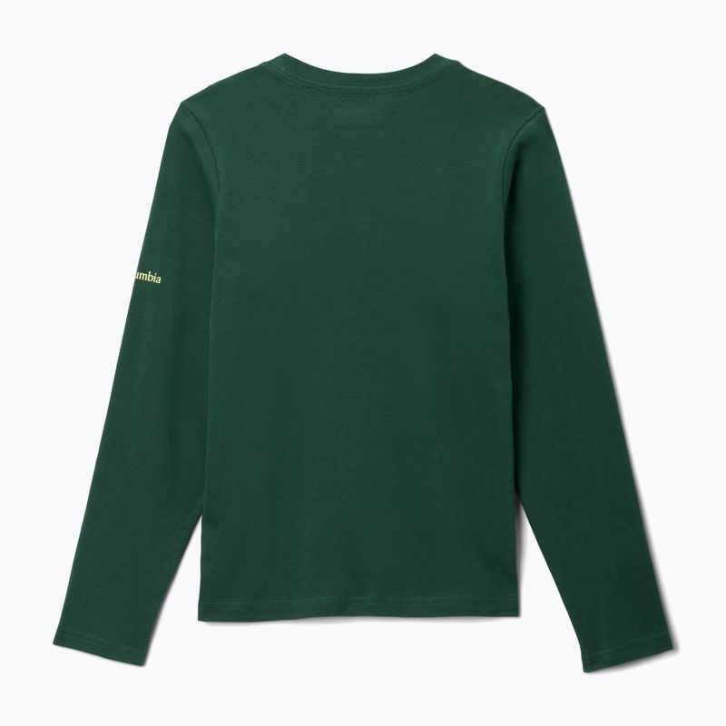 Detský trekingový longsleeve Columbia Dobson Pass Graphic Tee rain forest/hike on 2