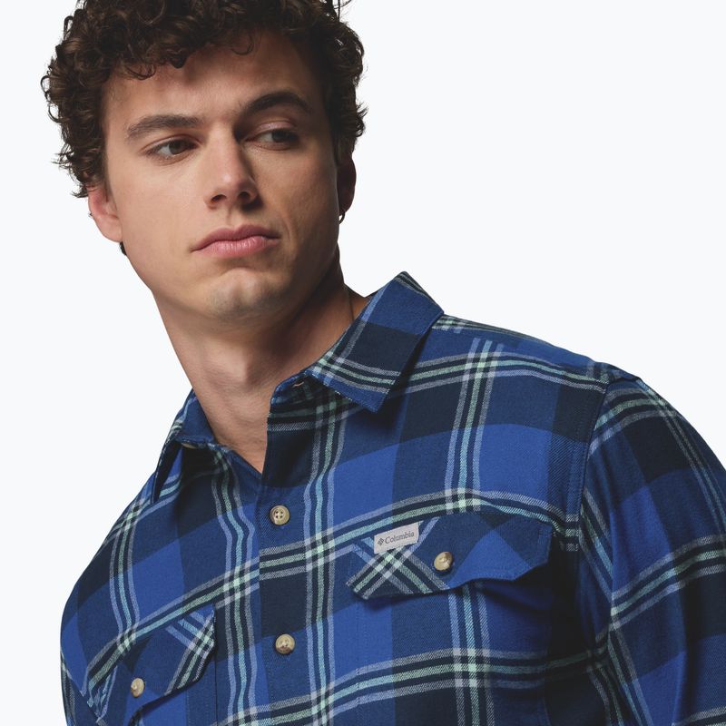 Pánska košeľa Columbia Flare Gun Stretch Flannel mountain blue trails edge plaid 6