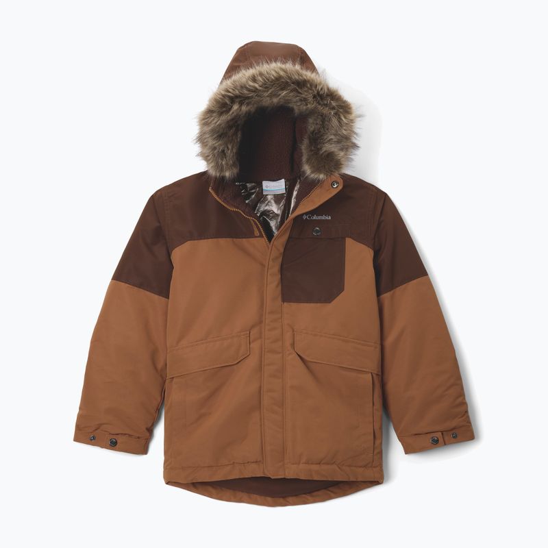 Detská zateplená bunda Columbia Nordic Strider II camel brown/tobacco 8