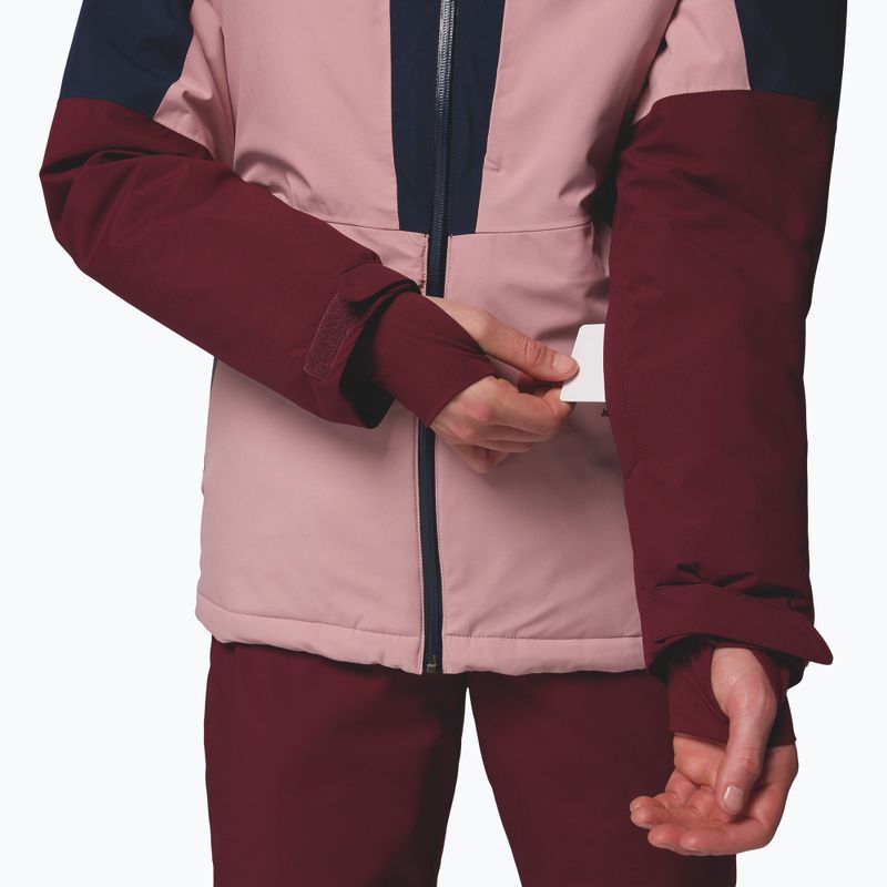 Dámska lyžiarska bunda Columbia Liftline eraser pink/collegiate navy/rich wine 10