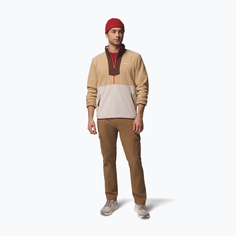Pánska mikina Columbia Sequoia Grove Half Zip Fleece canoe/dark stone/tobacco 2