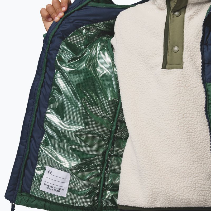 Detská bunda Columbia Powder Lite II Hooded rain forest/collegiate navy 7