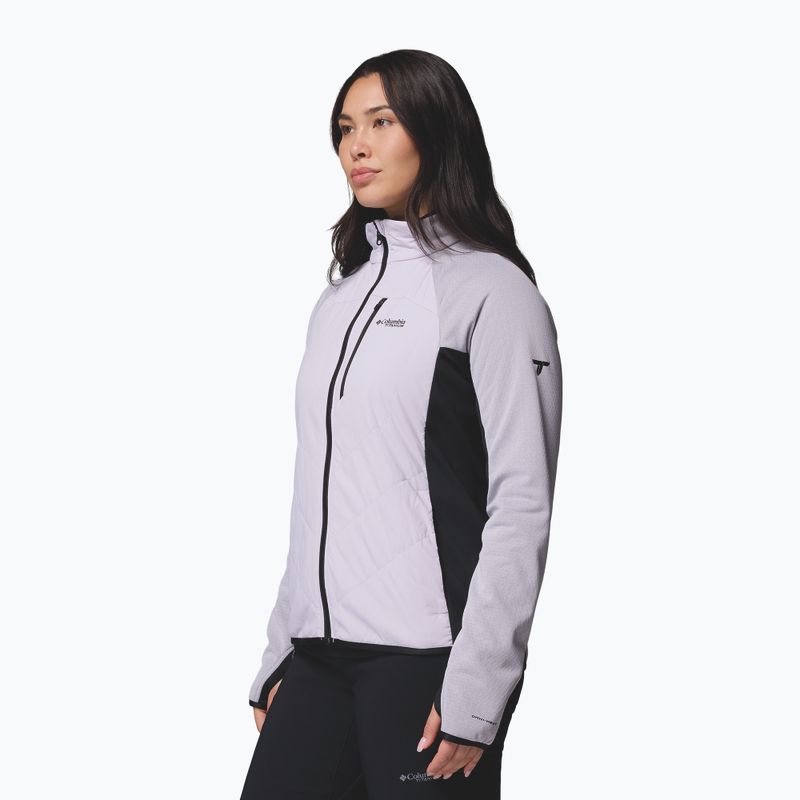 Dámska hybridná bunda Columbia Arctic Crest Hybrid Full Zip lavender pearl/black 4