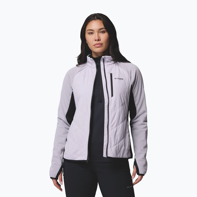 Dámska hybridná bunda Columbia Arctic Crest Hybrid Full Zip lavender pearl/black 5