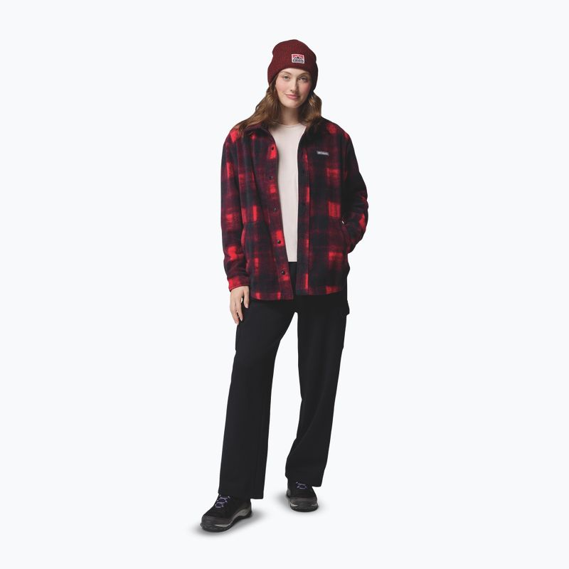 Dámska košeľa Columbia Benton Springs mountain red omblur tonal 2