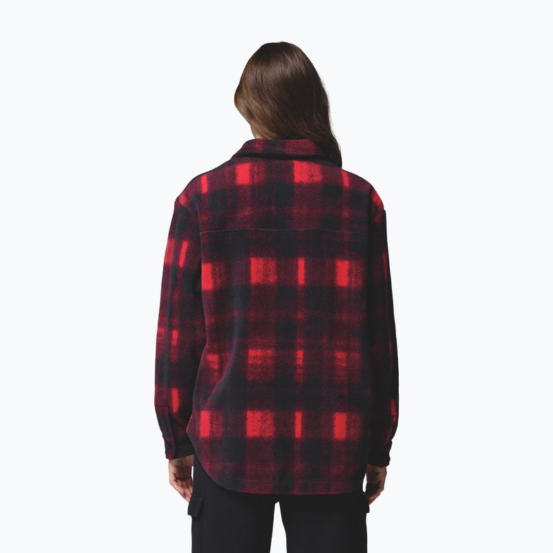 Dámska košeľa Columbia Benton Springs mountain red omblur tonal 3