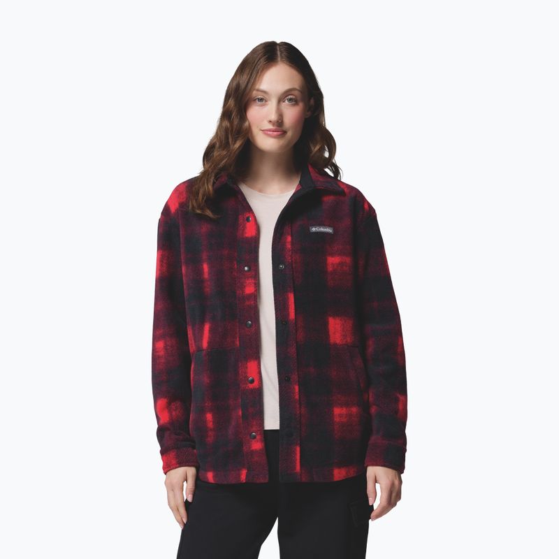 Dámska košeľa Columbia Benton Springs mountain red omblur tonal 6