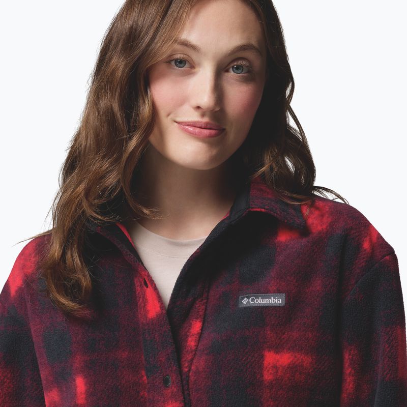 Dámska košeľa Columbia Benton Springs mountain red omblur tonal 7