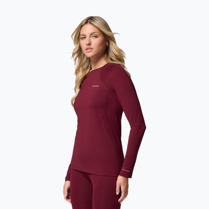 Dámske trekingové tričko longsleeve Columbia Midweight Stretch Rich Wine 4