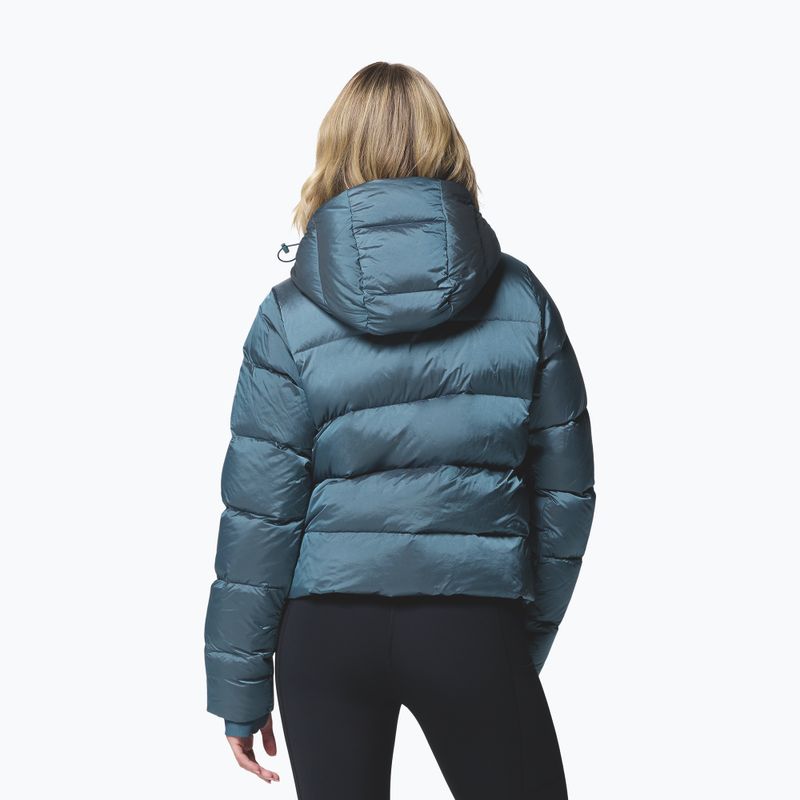 Dámska páperová bunda Columbia Amaze Puff Hooded everblue high shine 3