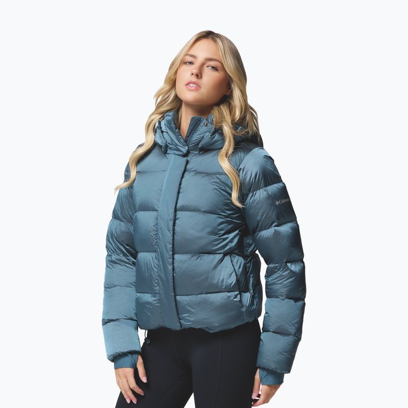 Dámska páperová bunda Columbia Amaze Puff Hooded everblue high shine 4
