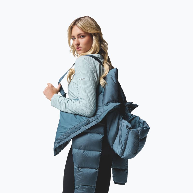 Dámska páperová bunda Columbia Amaze Puff Hooded everblue high shine 11
