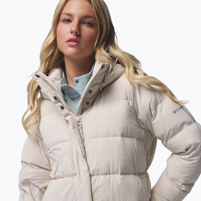 Dámsky páperový kabát Columbia Amaze Puff Long Hooded dark stone 9