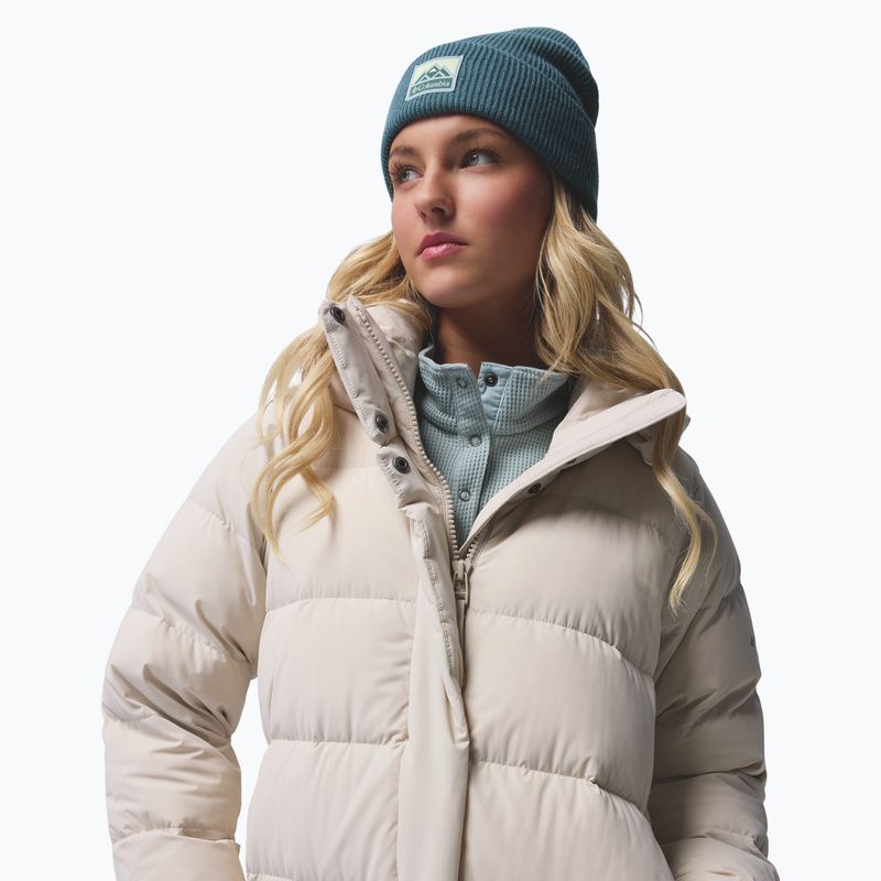 Dámsky páperový kabát Columbia Amaze Puff Long Hooded dark stone 10