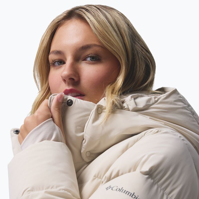 Dámsky páperový kabát Columbia Amaze Puff Long Hooded dark stone 12