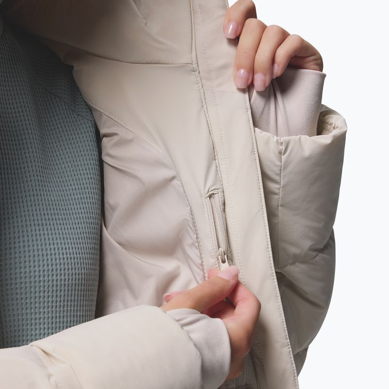 Dámsky páperový kabát Columbia Amaze Puff Long Hooded dark stone 16