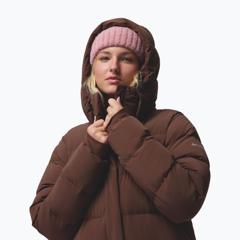 Dámsky páperový kabát Columbia Amaze Puff Long Hooded tobacco 8