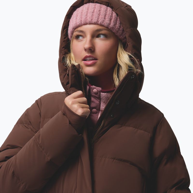 Dámsky páperový kabát Columbia Amaze Puff Long Hooded tobacco 9