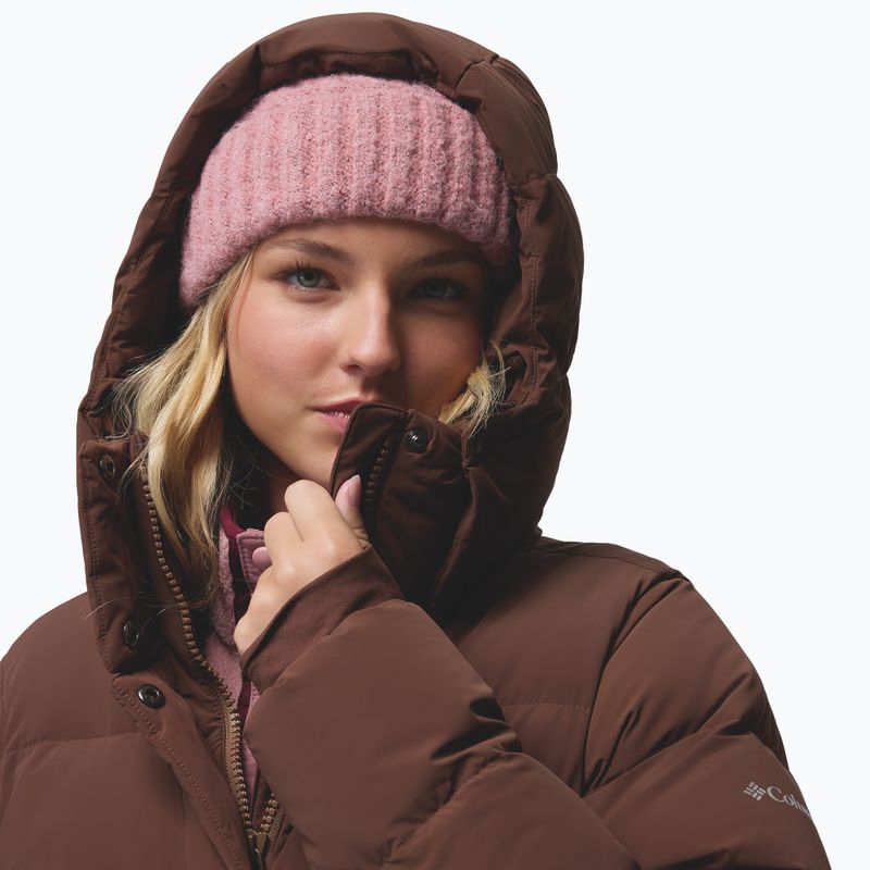 Dámsky páperový kabát Columbia Amaze Puff Long Hooded tobacco 11