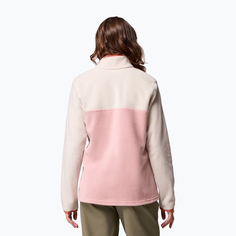 Dámska mikina Columbia Benton Springs 1/2 Snap eraser pink/dark stone/tuscan 3