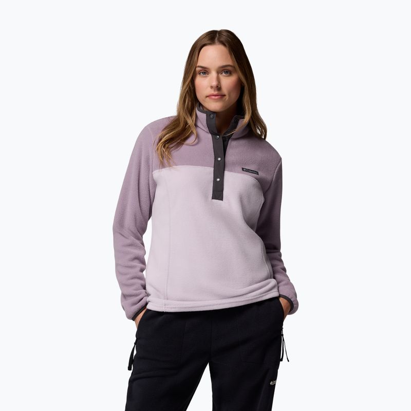 Dámska mikina Columbia Benton Springs 1/2 Snap lavender pearl/shale purple/shark