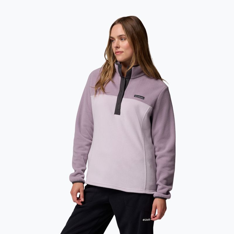 Dámska mikina Columbia Benton Springs 1/2 Snap lavender pearl/shale purple/shark 4