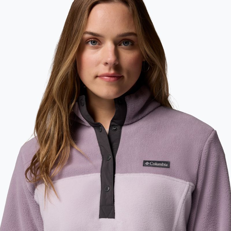 Dámska mikina Columbia Benton Springs 1/2 Snap lavender pearl/shale purple/shark 5