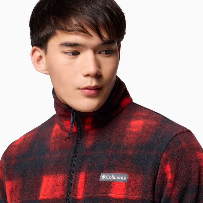 Pánska mikina Columbia Steens Mountain Printed sail red ombré 6